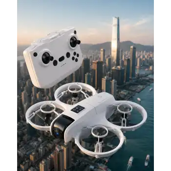 Işıklı Mini Drone Uzun Şarj Süreli ve Yedek Pervane Setli