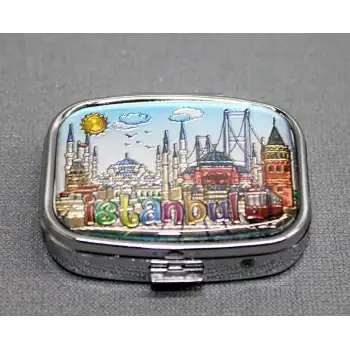 İstanbul Temalı İlaç Kutusu Anahtarlık Aaalk4350