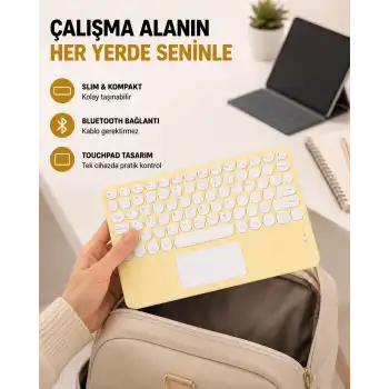 Kablosuz Bluetooth Klavye – Slim Taşınabilir Tasarım