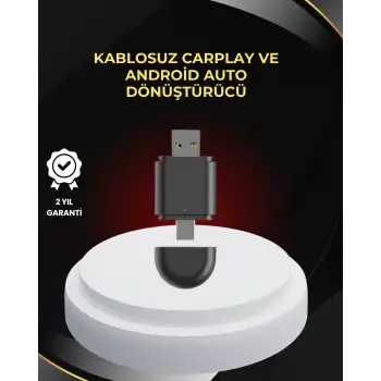 Kablosuz CarPlay ve Android Auto Dönüştürücü – USB-A & Type-C Girişli Akıllı Adaptör