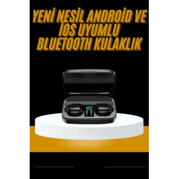 Kablosuz Dijital Göstergeli Çağrı Cevaplayabilen TWS 5.0 Bluetooth Kulaklık