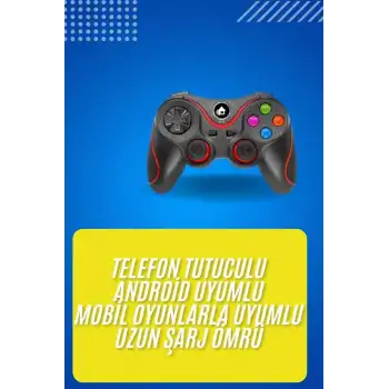 Kablosuz Oyun Kolu Bluetooth Joystick Gamepad Android Uyumlu