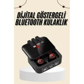 Kablosuz Şarj Göstergeli Powerbank Özellikli Bluetooth Kulaklık Çağrı Cevaplayabilen