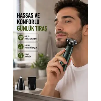 Kablosuz Şarjlı Çok Amaçlı Tıraş Makinesi