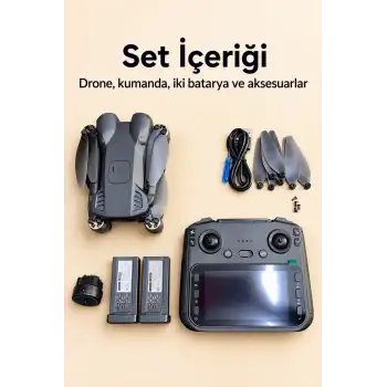 Kameralı Drone Seti Çift Batarya ve Yedek Pervaneler
