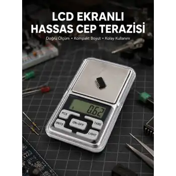 Kapaklı Dijital Cep Terazisi Hassasiyet 300 Gr Yeni Nesil