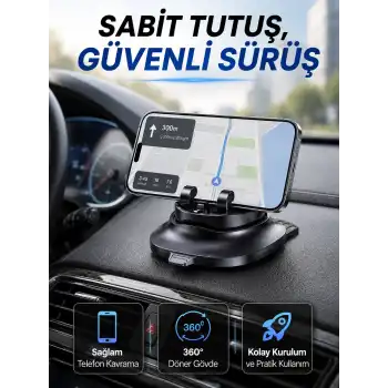Katlanabilir Araç İçi Telefon Tutucu Gizli Numaratörlü Telefon Standı