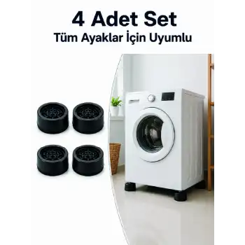 Kaymaz Tabanlı 4 Adet Makine Ayak Yükseltici