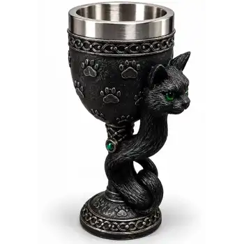 Kedi Figürlü 3d Paslanmaz Çelik Kadeh Bardak Alk6543