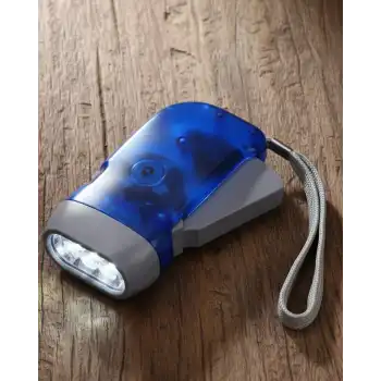 Kendiliğinden Şarjlı El Feneri Pilsiz Dinamolu 3 LED Taşınabilir