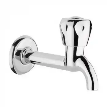 Klasik Musluk Uzun Başlık Kırmızı Sıcak Su Topbaş Topaç Koç Başlık Duvardan Tek Giriş Aynasız