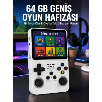 Klasik Oyun Konsolu 64 Bit İşlemci ve Çift Kart Girişi Özellikli Yeni Nesil