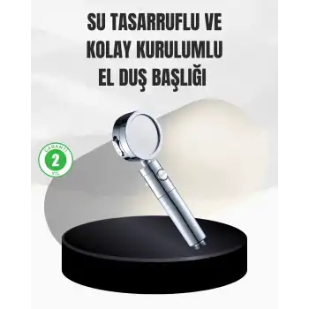 Kolay Montajlı 3 Modlu Yüksek Basınç Duş Başlığı