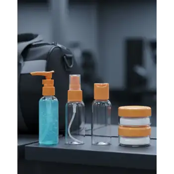 Kompakt 5’li Seyahat Kozmetik Şişe Seti Sızdırmaz