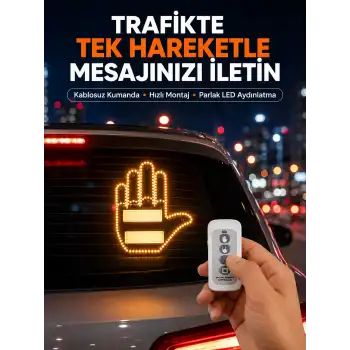 Kompakt Tasarımlı LED Jest Işığı – Selam ve Teşekkür Modları