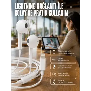 Konforlu Ergonomik Kare Tasarımlı Müzik ve Çağrı Kulaklığı Yeni Nesil