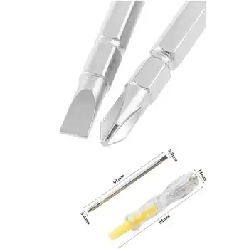 Kontrol Kalemi Çift Başlıklı Şeffaf Elektrik Testi Değişken Uçlu