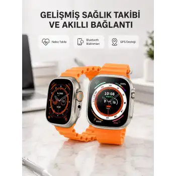 Kordonlu Akıllı Saat – Sesli Görüşme, GPS, Nabız ve Uyku Takibi
