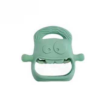 Koyu Yeşil Bebek Silikon Diş Kaşıyıcı