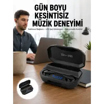 Kulaklık Bluetooth 5.2 Kablosuz Kulakiçi Rgb Işıklı Çift Mikrofonlu Yeni Nesil
