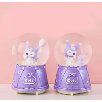 Kuromi Işıklı Müzikli Kar Küresi Orta Boy Alk3118