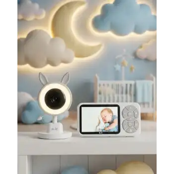 LCD Ekranlı Bebek İzleme Kamerası Ninnili Gece Görüşlü Güvenlik Sistemi