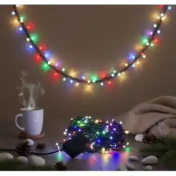 LED Damla Uçlu RGB Dekoratif Işık 10 Metre 100