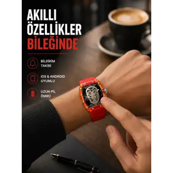 Manyetik Şarjlı Akıllı Saat iOS Android Uyumlu Yeni Nesil
