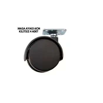 MASA AYAĞI 6CM KİLİTSİZ 4 ADET