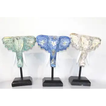 Maun Ağacı Fil Kafası Dekoratif