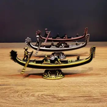 Metal Dekoratif Venedik Kayık