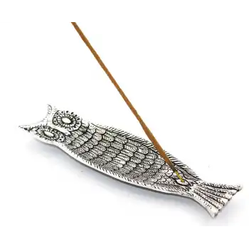 Metal Kayık Baykuş Tasarımı Tütsülük Model 1