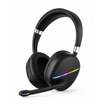 Mikrofonlu Bluetooth Kulak Üstü Kulaklık RGB Aydınlatmalı Type-C Şarjlı