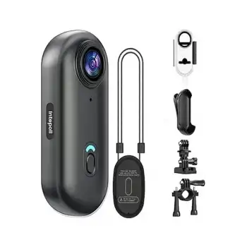 Mini 4k Wıfı Aksiyon Kamerası Vücut Kamerası Giyilebilir Video Kaydedici Hafıza Kartı Dahil