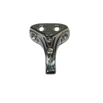 Moda Taşlı Ahşap Sandık Ayağı, Kutu Ayak 2,5 Cm - Nikel, 100 Adet