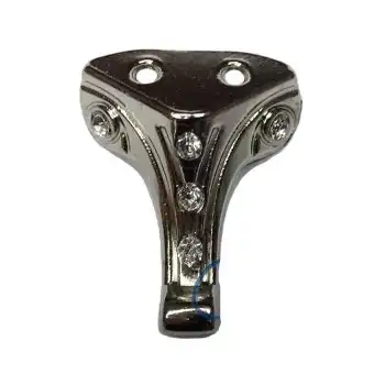 Moda Taşlı Ahşap Sandık Ayağı, Kutu Ayak 3,5 Cm - Nikel, 50 Adet