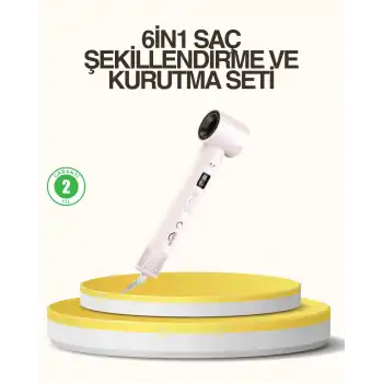 Motorlu LCD Ekranlı Saç Şekillendirme Seti