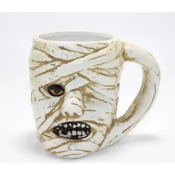 Mumya Figürlü 3D Kabartmalı Kupa Bardak