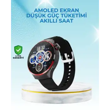 NFC Destekli Akıllı Saat AMOLED Ekranlı Şık Tasarım