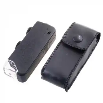 -Mini 60x 100x Zoom Lens Odak Takı Led Cep Mikroskop Büyüteç