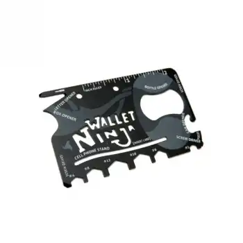 Ninja Wallet Survival Acil Durum Kiti / Kartı - 18 İn 1