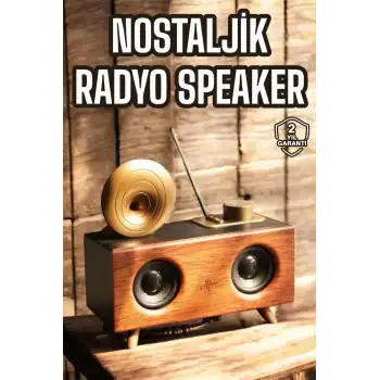Nostaljik Görünümlü Bluetooth Bağlantılı Speaker