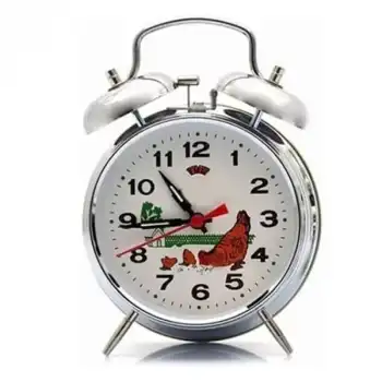 Nostaljik Kurmalı Horozlu Çalar Saat Büyük Boy
