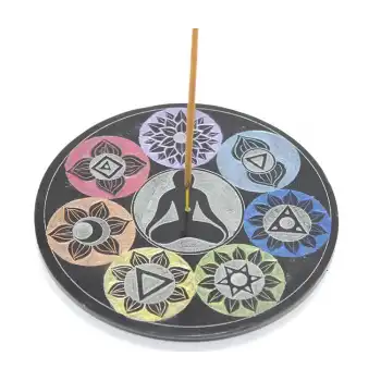 Obsidian Taşı 7 Çakra ( Chakra ) Tasarımı Tütsülük Ksk2214