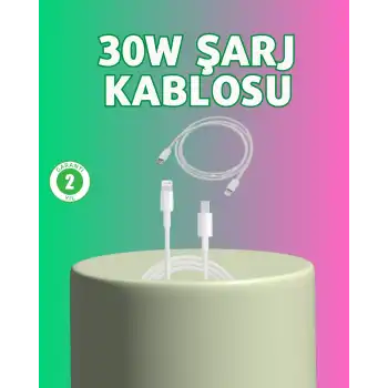 Orijinal Kalite 30W Type-C Lightning Hızlı Şarj Kablosu – 1.2m Dayanıklı