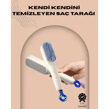Otomatik Temizlenen Ergonomik Saç Tarağı – Masaj Başlıklı