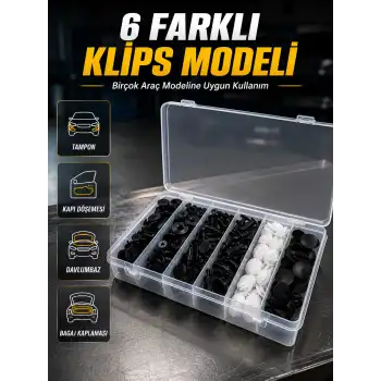 Otomotiv Plastik Klips Seti | Kaporta, Çamurluk, Davlumbaz ve İç Trim Klipsleri