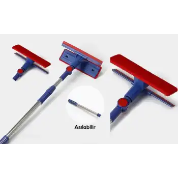 Oynar Başlıklı Çekçekli Teleskopik Cam Silme Atı