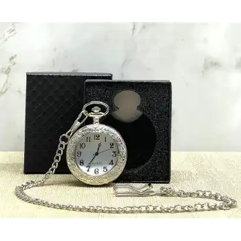 Özel Kutulu Gümüş Köstekli Saat Alk4686