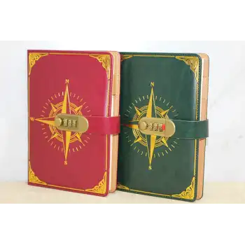 Özel Tasarım Şifreli Deri Defter